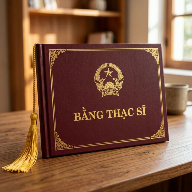 Bìa đựng bằng tốt nghiệp mạ vàng